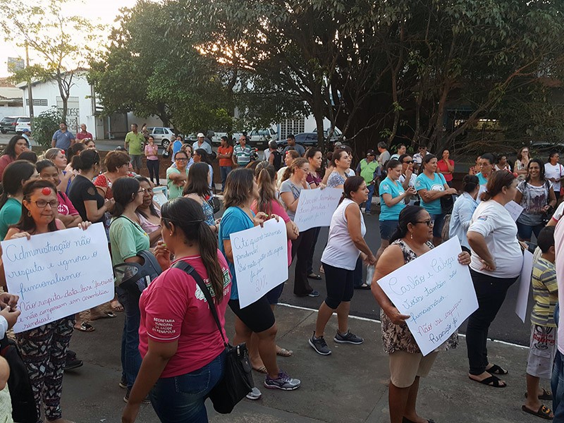 Manifestação de servidores municipais