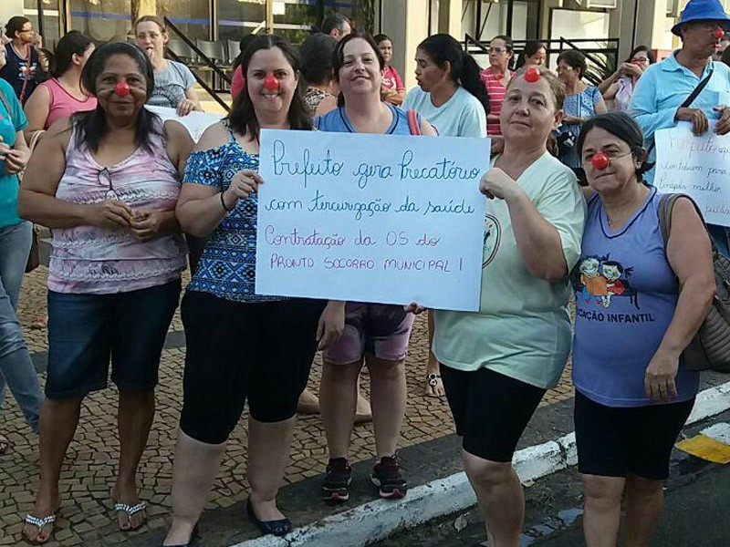 Manifestação de servidores municipais