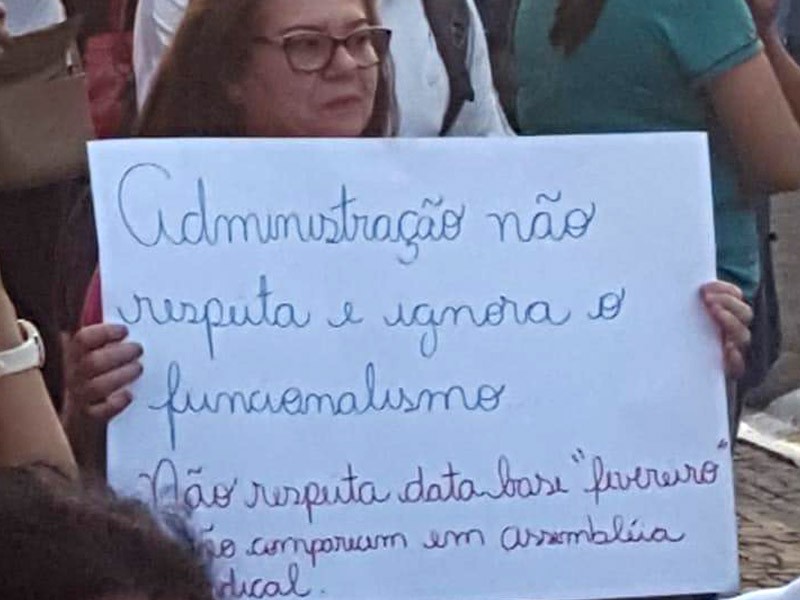 Manifestação de servidores municipais