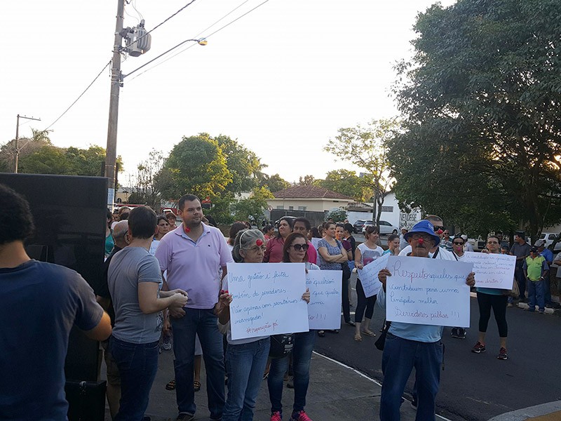 Manifestação de servidores municipais