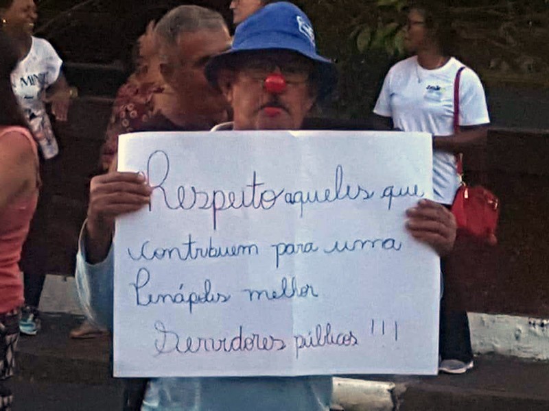 Manifestação de servidores municipais