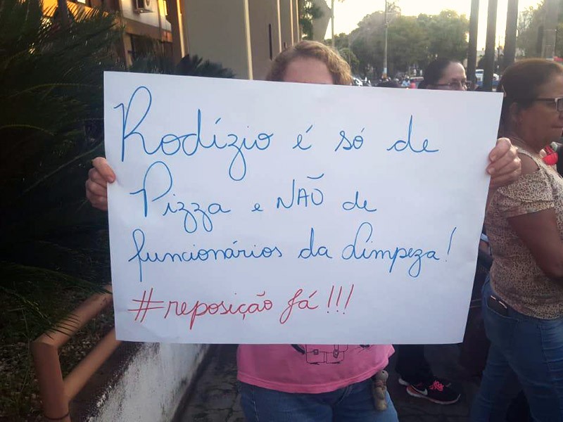 Manifestação de servidores municipais