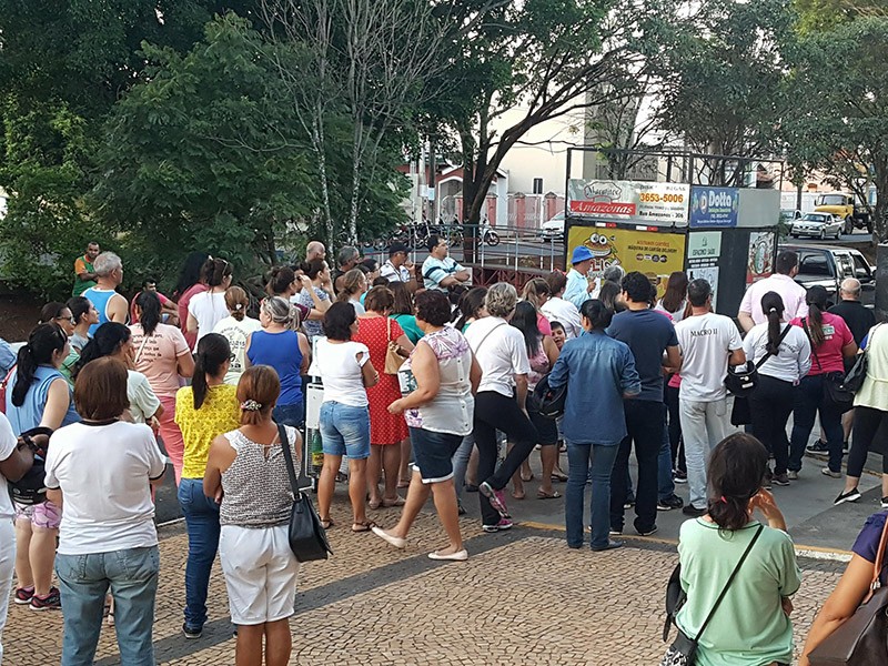 Manifestação de servidores municipais