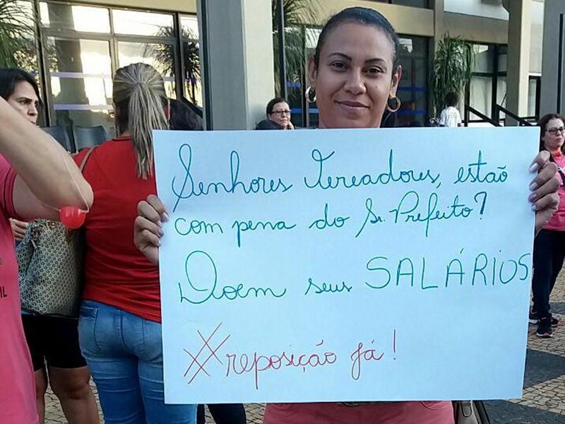 Manifestação de servidores municipais