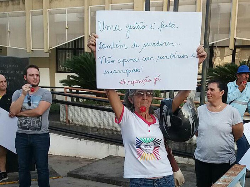 Manifestação de servidores municipais