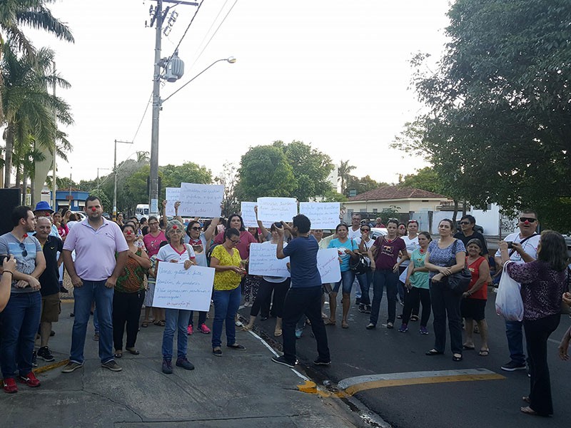 Manifestação de servidores municipais