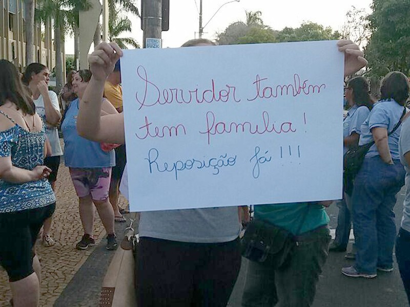 Manifestação de servidores municipais